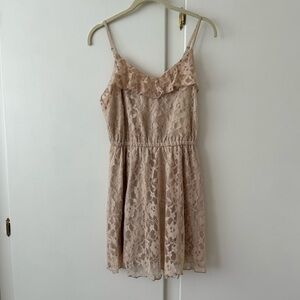 H&M Lace Blush Mini Dress